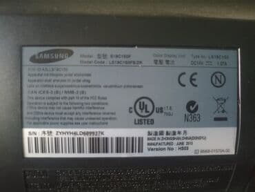 Монитор, Samsung, Б/у, 18" - 19" at lalafo.kg Монитор, Samsung, Б/у, 18" - 19"