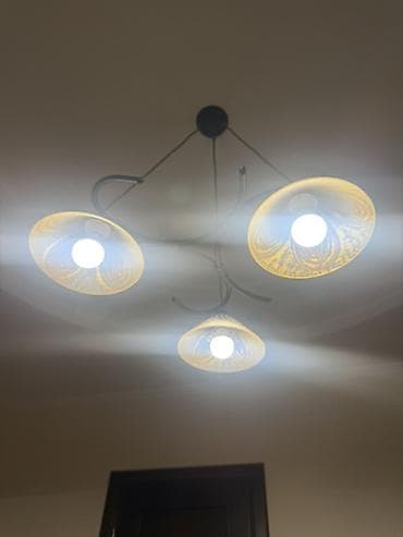 Люстралар: Подвесная люстра на 3 плафона - Тип: потолочная подвесная люстра. - — 3
