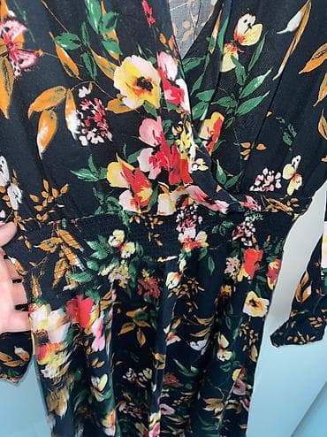 Пальто: Повседневное платье, Турция, Лето, Длинная модель, Вискоза, Турецкое, XL — 2