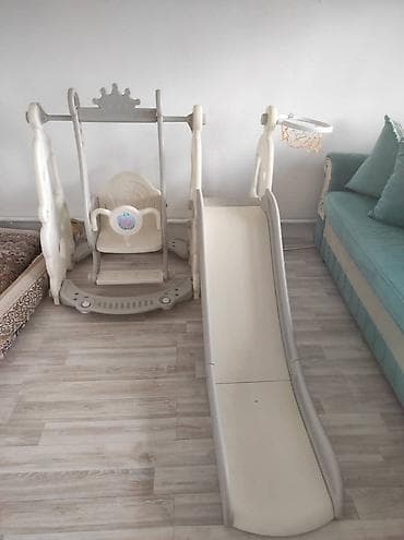 продать брейнрот: Детский игровой комплекс 3-в-1 для дома и двора - Горка с плавным — 2