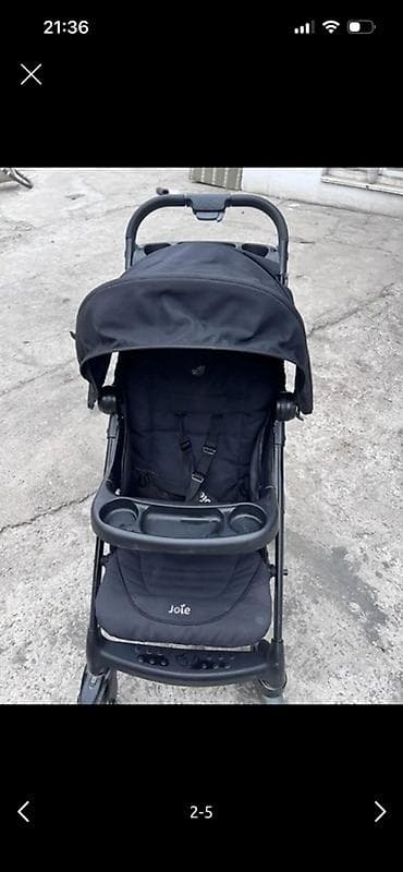 тачка коляска: Прогулочная коляска Joie (чёрная) - Лёгкая и манёвренная, 4 колёса - — 2