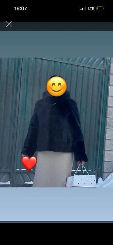 Шубы: Шуба из темного меха (черный/графит) - Классический укороченный — 1