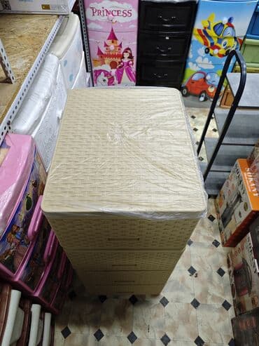 тумбочки в ванную комнату: Комод для ванны, Новый, Без раковины, Пластик, цвет - Бежевый, Бесплатная доставка, Платная доставка — 5