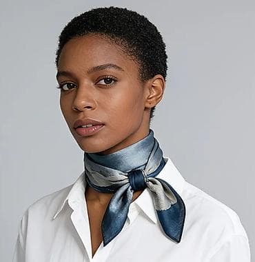 Бижутерия: Шарф, Новый, Женские, цвет - Синий — 4