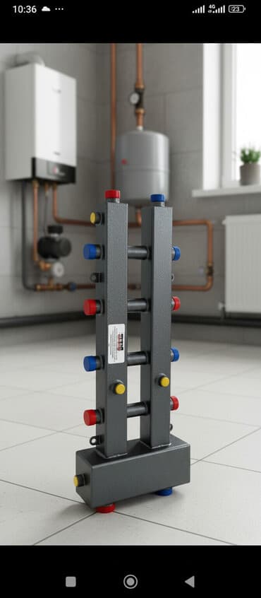 Гидравлический разделитель с коллектором на пять контуров ГРК‑5