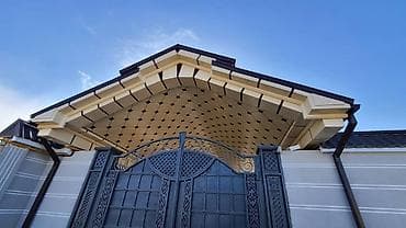 string art: Обшивка карнизов, козырьков и навесов сайдингом/соффитами и фасадными — 6