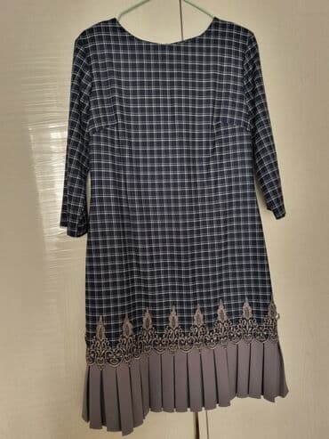 женская одежда больших размеров алматы: Повседневное платье, Турция, Осень-весна, Короткая модель, M — 1