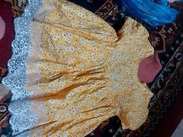 джинсовое платье в горошек: Комплект, цвет - Красный — 4