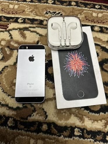калонка бишкек: IPhone SE, Жаңы, 32 ГБ, Күмүш, Кулакчындар, Кабель, 94 % — 2