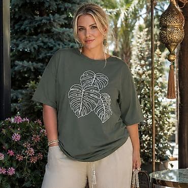 Футболка, Оверсайз, Пахта, Жаңы, 2XL, 3XL, 4XL