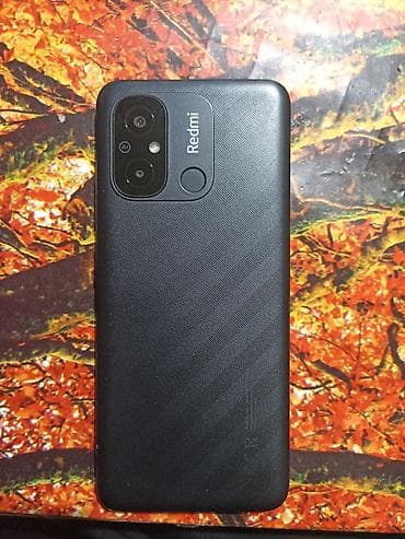 Redmi, Redmi 12C, Б/у, 64 ГБ, цвет - Черный, 2 SIM, eSIM