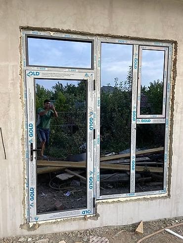 Услуги по строительству и ремонту: Алюминиевое окно на заказ, Тип окна: Витражные, Мансардные, Панорамные, Декоративные особенности: Декоративный переплет, Бесплатная установка, Без рассрочки — 2