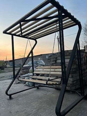 спинка: Садовые качели Со спинкой, С крышей — 1