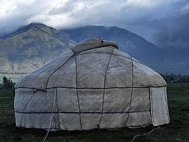 Спорт и хобби: Юрта традиционного типа (каркасная, войлочная) - Просторный круглый — 5