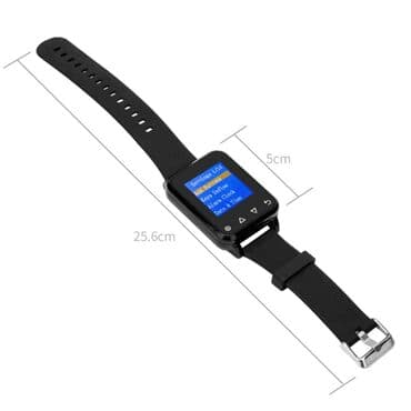 smart sensor: Сенсорные часы официанта, персонала (черные) - CAT01 НА РУССКОМ — 8