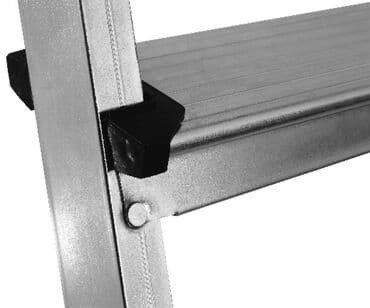 из серебра: Складная стремянка-лестница, Материал: Алюминий, Новый, Для дома, Высота: До 2 м — 2