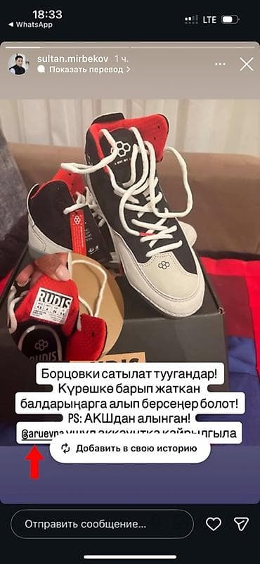 Мырзалардын бут кийими: Борцовки Rudis для вольной/греко-римской борьбы. - Бренд: Rudis - — 1
