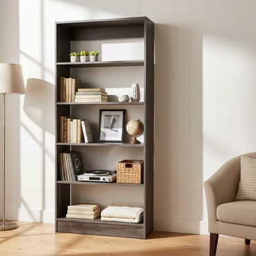 Стеллаж Феликс STF800 (Дуб серо-коричневый) 8500 сом Стеллаж для at lalafo.kg Стеллаж Феликс STF800 (Дуб серо-коричневый) 8500 сом Стеллаж для