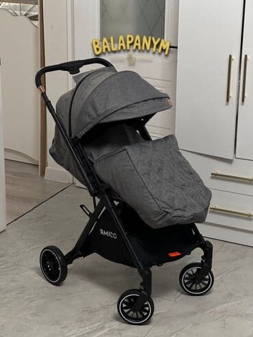 Коляска, цвет - Черный, Новый