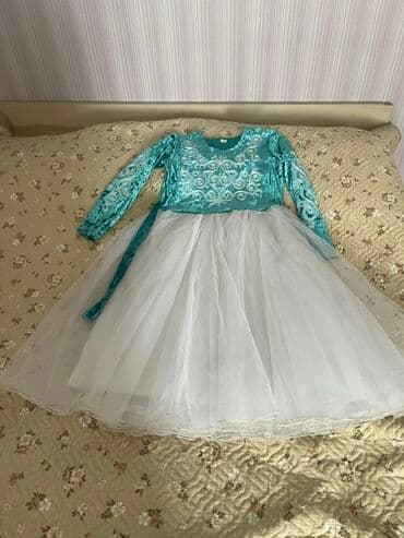 купить куклу фарфоровую: Детское платье, цвет - Синий — 2