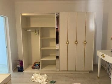 спальные гарнитуры новые: Спальный гарнитур, Новый, Шкаф, Двуспальная кровать, Комод, Самовывоз, цвет - Белый — 5