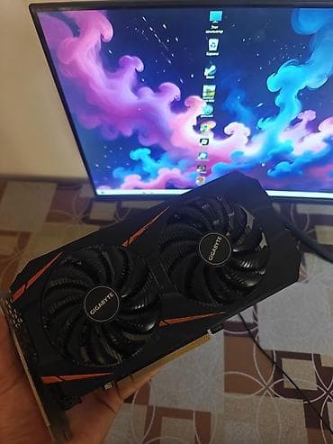 Видеокарта Gigabyte p106(gtx1060) 6gb (серия Gaming) с двумя at lalafo.kg Видеокарта Gigabyte p106(gtx1060) 6gb (серия Gaming) с двумя