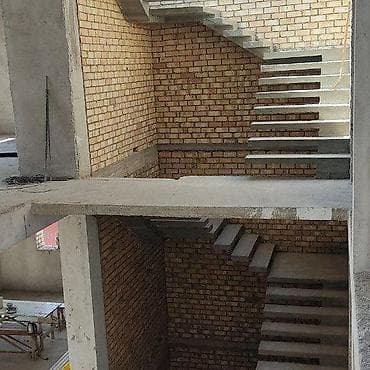 Бетонная лестница Для дома, Форма лестницы: Винтовая