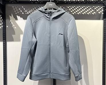 Мужская спортивная худи на молнии Li-Ning, серый цвет. Особенности: - at lalafo.kg Мужская спортивная худи на молнии Li-Ning, серый цвет. Особенности: -