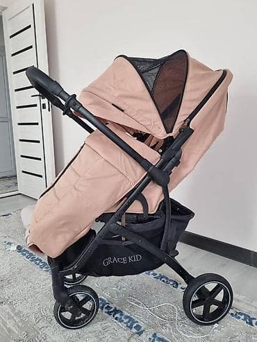 chicco echo: Коляска, Другой бренд, цвет - Розовый, Б/у — 3