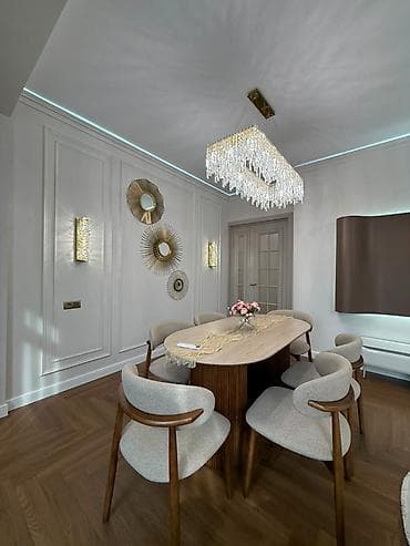 discovery studio: 3 комнаты, 105 м², Асанбай мкр Элитка, 9 этаж, Дизайнерский ремонт — 10