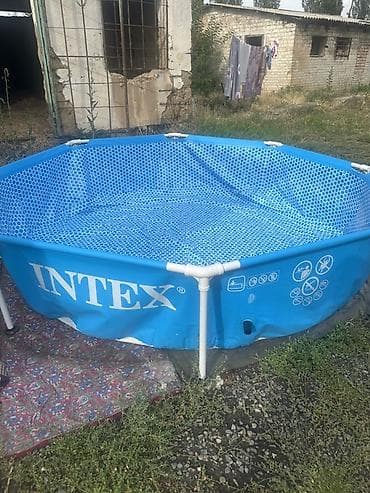 Спорт жана эс алуу: Каркасный круглый бассейн Intex - Тип: сборный каркасный бассейн - — 2
