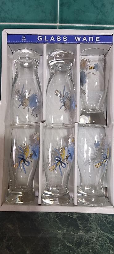 камни для виски: Набор для ликёра Luxhem (Bormioli Rocco) - Состав: графин с пробкой + — 4