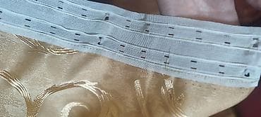 вешалки прищепки: Портьера жаккардовая с тесьмой под крючки - Материал: плотный — 3