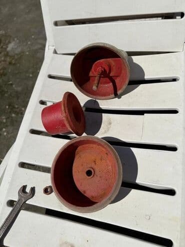 кухонные оборудования: Металлические грузики-насадки в форме полусфер с ручкой и центральным — 6