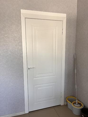 Панели для дверей: Межкомнатная дверь, Б/у, Глухие, Деревянная, Раздвижная, цвет - Белый — 1