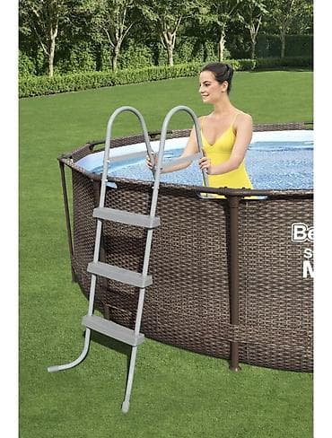 Спорт жана эс алуу: Каркасный бассейн Bestway Steel Pro MAX Deluxe Series - Размер: 366 × — 2