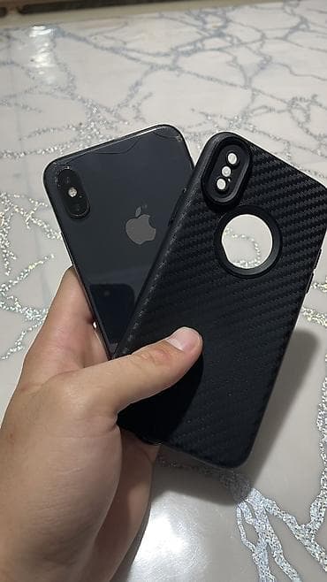 Мобильные телефоны и аксессуары: IPhone X, Б/у, 64 ГБ, Черный, Защитное стекло, Чехол, 100 % — 6