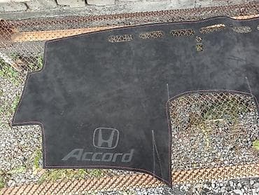 авто чехлы для сиденья: Алькантара Накидка на панель Honda, цвет - Черный, Новый — 4