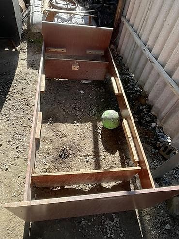 кровать двуспальная дерево: Односпальная кровать, Каркас без матраса, длина - 190 см — 3