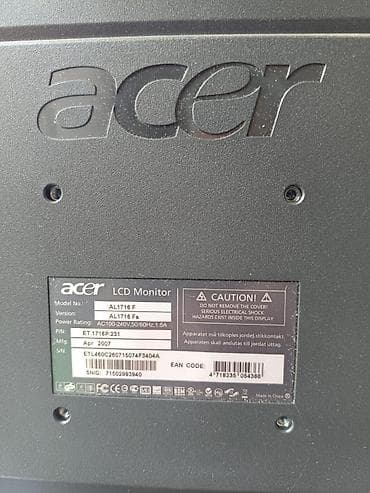 samsung syncmaster: Монитор, Acer, Б/у — 3