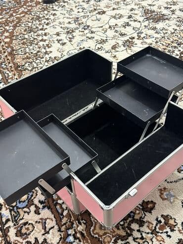 пластиковые контейнеры с крышкой купить бишкек: Кейс-органайзер для косметики/инструментов - Жесткий чемодан на — 2