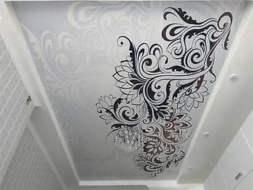 motion design: Натяжной потолок Глянцевое, Матовое, 3D потолки Гарантия, Бесплатная консультация, Бесплатный замер — 1