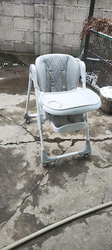 shenma стульчик для кормления: Стульчик для кормления, Б/у, Skillmax, Металл, Трансформер, цвет - Белый, Самовывоз — 1