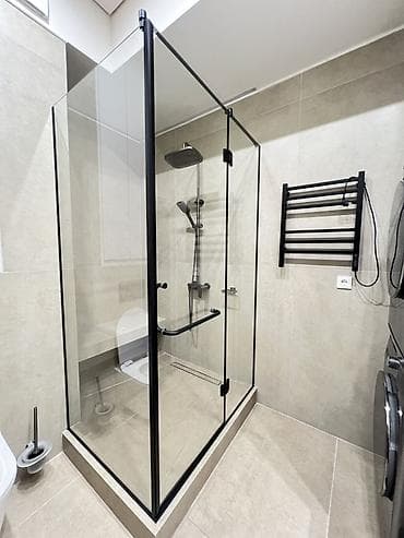 Оңдоп-түзөө жана курулуш: Душ кабинасы Квадрат, Жабуусу: Жылтырабаган — 1