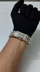 эксклюзивные свадебные пригласительные: Браслет "Император" Серебро 925 проба Вес 110 Грамм Длина 23 см — 1