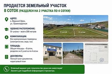 Недвижимость: 8 соток, Для строительства, Договор купли-продажи, Красная книга, Тех паспорт — 1