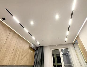 Сантехнические работы: Натяжной потолок Глянцевое Монтаж — 3