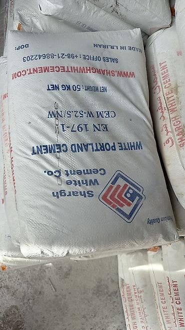 50: Иранский цемент, M-500, цвет - Белый, 50 кг/м³ — 4