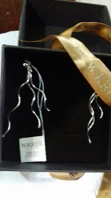 эксклюзивные свадебные пригласительные: Серьги, новые, серебро 925,3.80 гр,с коробкой — 1