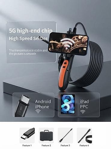 drone camera: Эндоскоп для смартфона с экраном и USB‑C подключением. Подходит для — 1